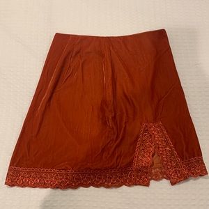 Rusty orange UO mini skirt